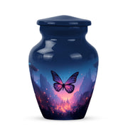 Lustrous Butterfly Cremation Urns for Human Ashes - Blue 10-inch - Karyliz