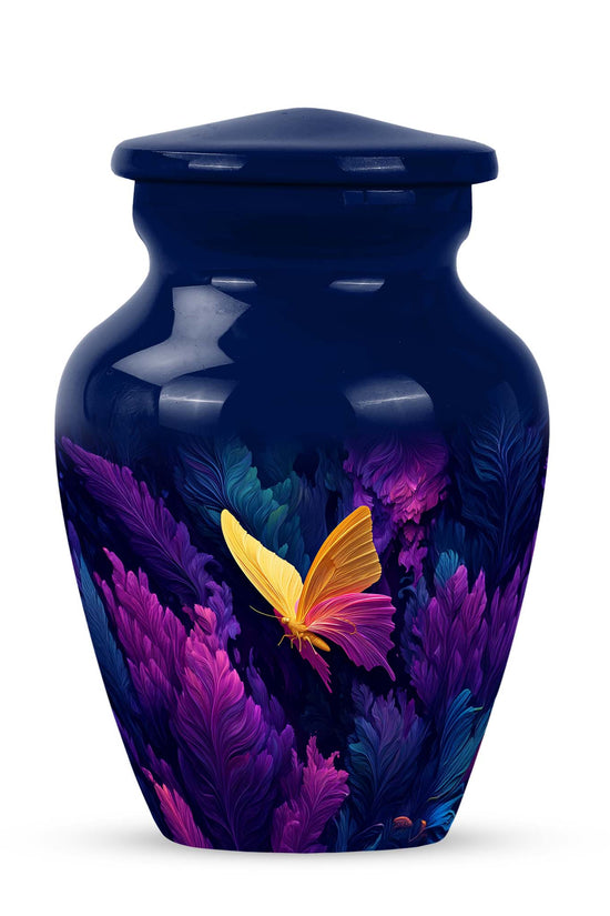 Blessed Butterfly Cremation Urns for Human Ashes - Blue 10-inch - Yatskia