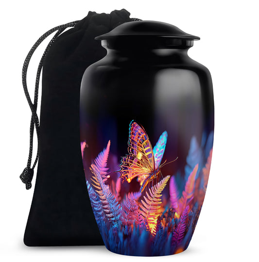Colorful Butterfly Funeral Urn - Elegant Decor Urns For Woman Ashes