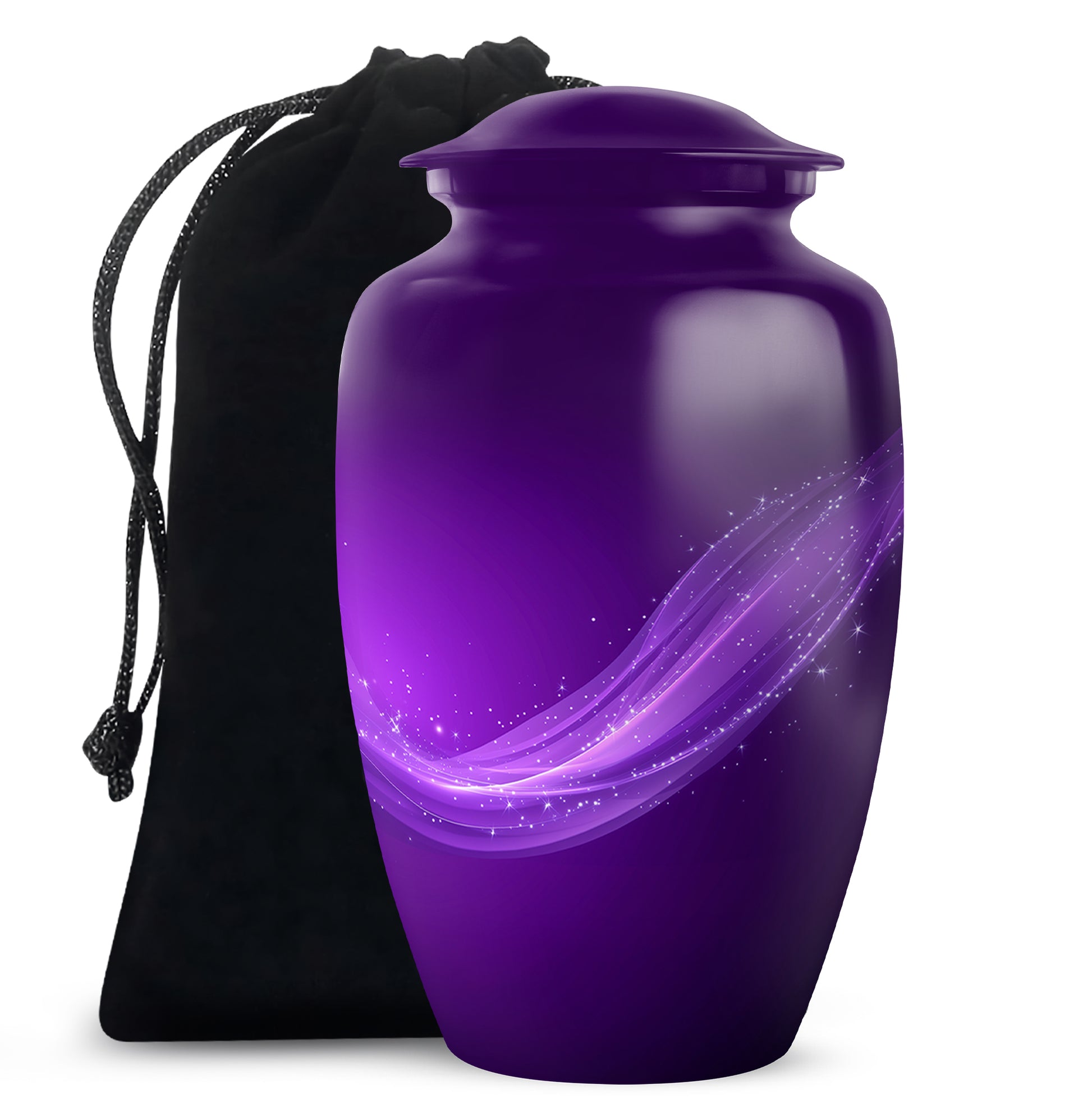 Customized Purple Color Urn - Beautifully Crafted Custom Urn For Ashes