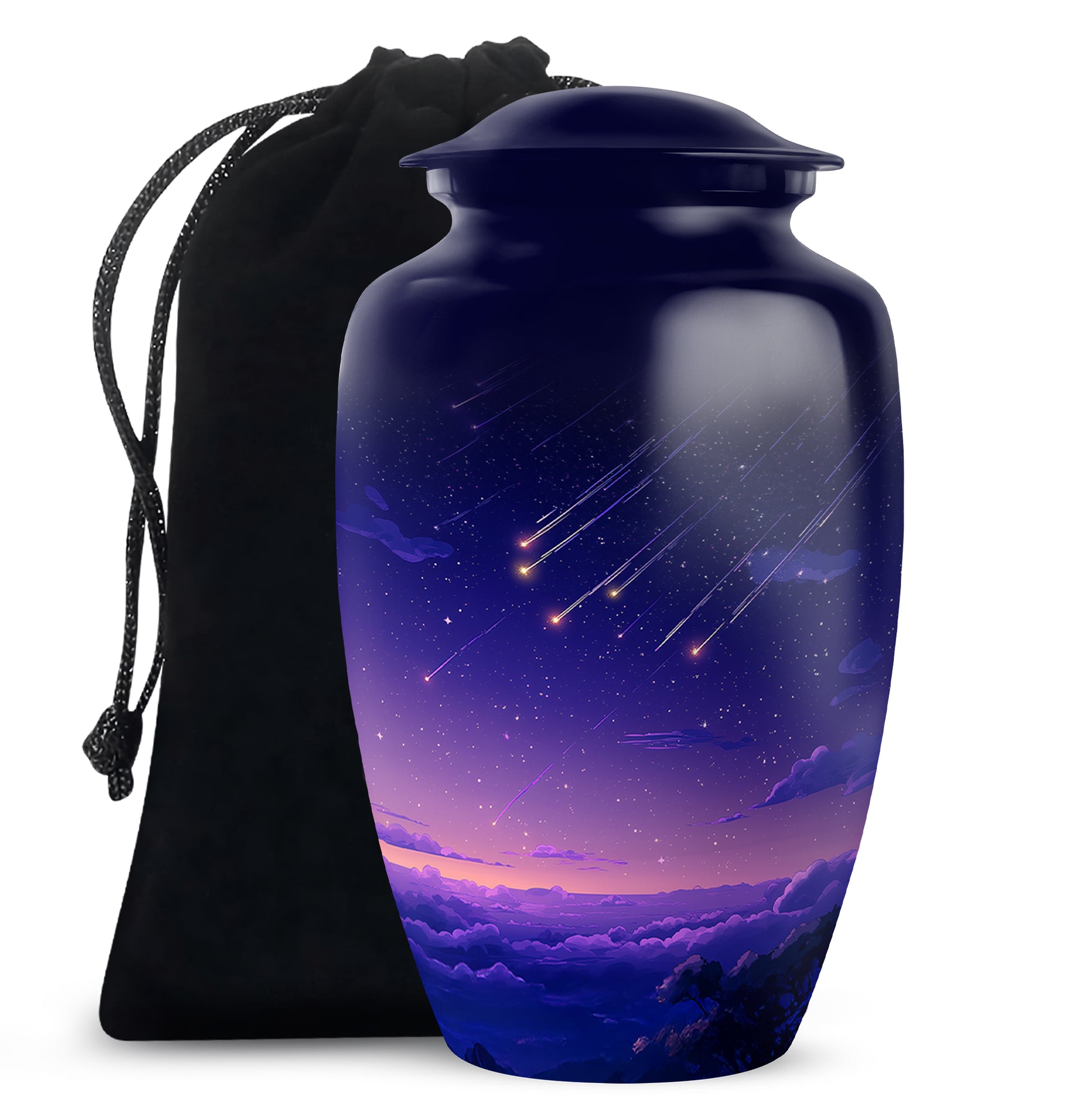 Shooting Stars Scenic Urn - Artistic Cosmic Tribute Urns For Ashes