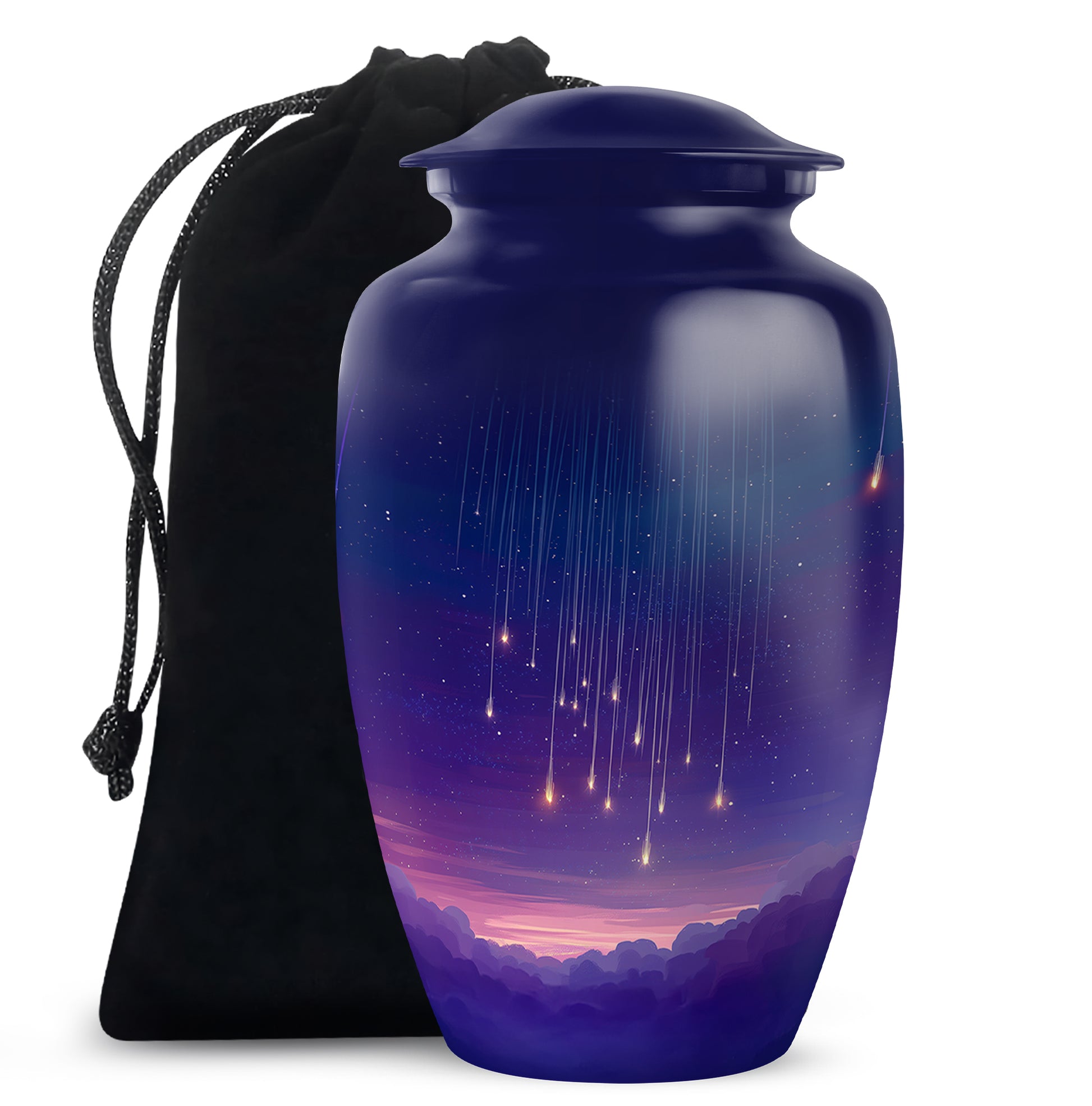 Night Shooting Stars Urn - Beautiful Handcrafted Urns For Women Ashes