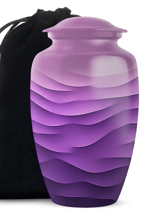 Premium Purple Cremation Urn – Personalized Decorative Urns for Ashes