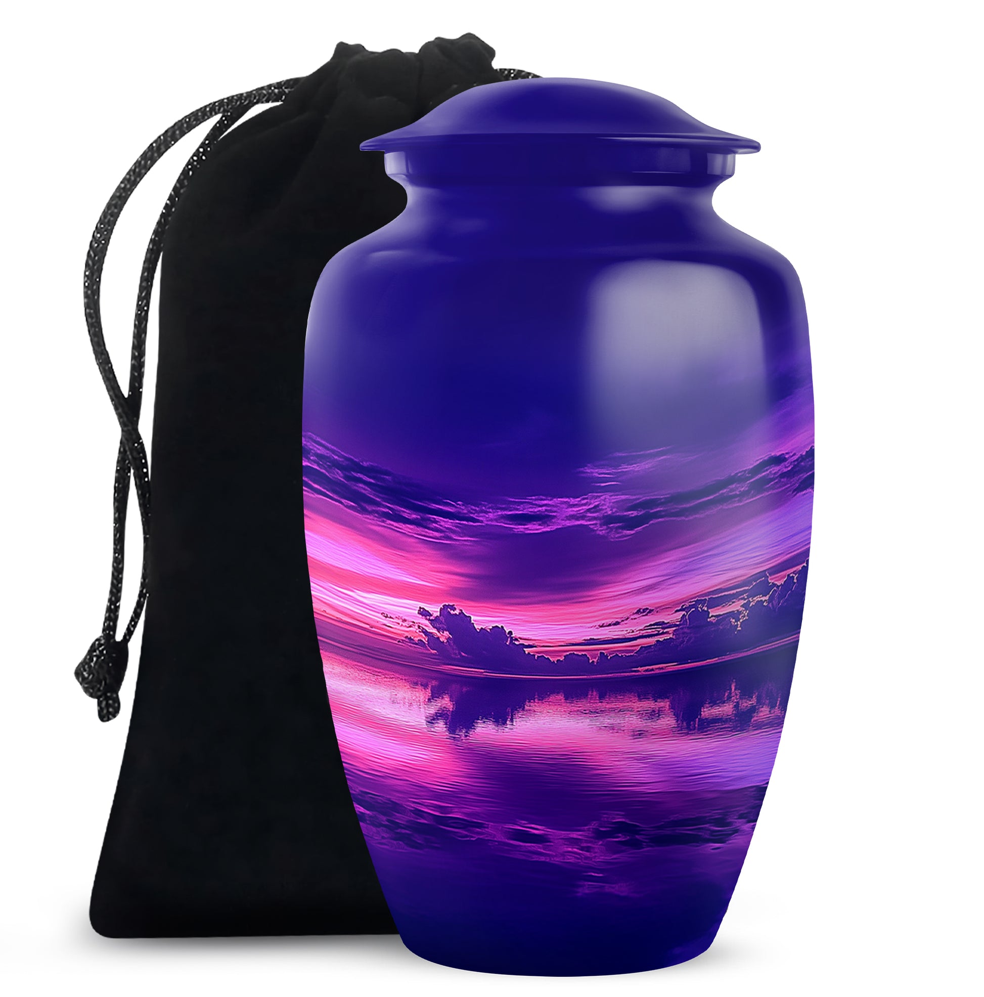 Beautiful Sunset Scenic Urn - Elegant Decorative Memorial Urns