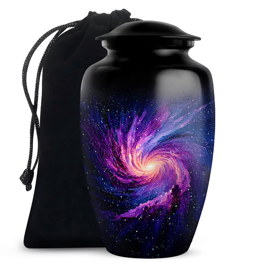 Galaxy Cremation Urn for Ashes – Cosmic Nebula Decorative Memorial Urn