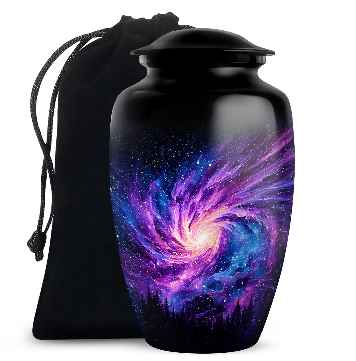 Black Galaxy Funeral Urn - Beautifully Crafted Urns For Human Ashes