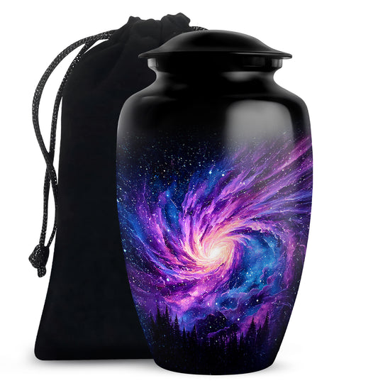 Black Galaxy Funeral Urn - Beautifully Crafted Urns For Human Ashes