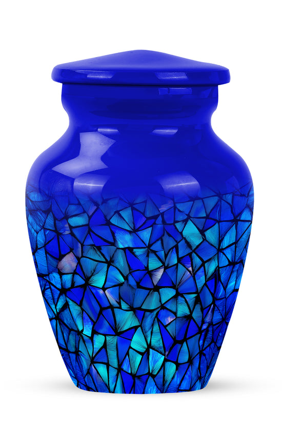 Blue Blue Cremation Urns - Opulent Celebration 10-inch, 200 cu in - Karyliz