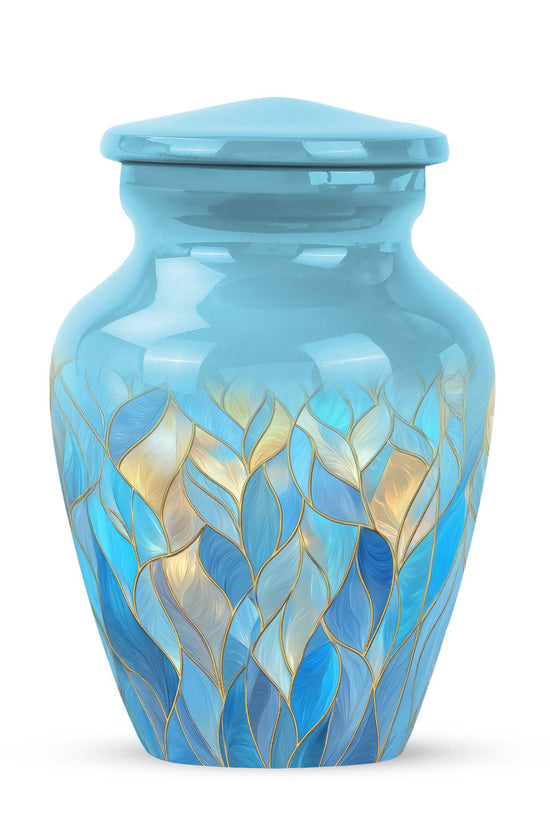 Personalized Blue Blue Cremation Urns for Ashes - Enchanting 10-inch - Karyliz