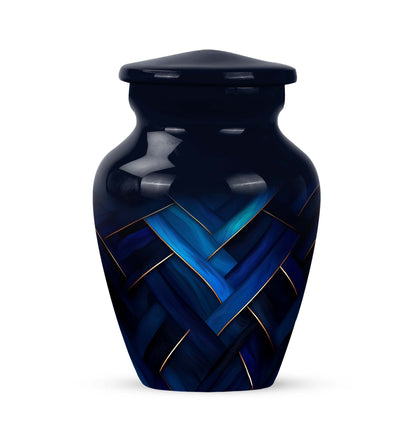 Personalized Blue Blue Cremation Urns for Ashes - Captivating 10-inch - Karyliz