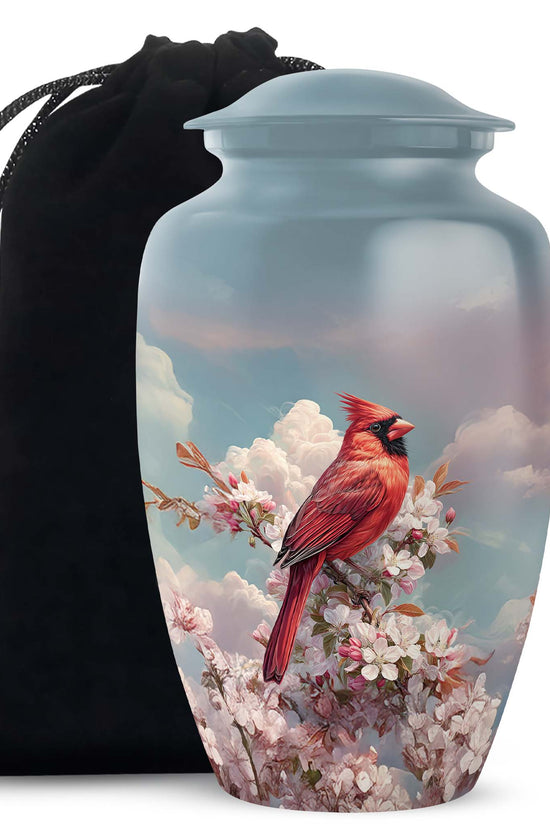 Cardinal Tribute Funeral Urn - Nature Cremation Urn For Human Ashes
