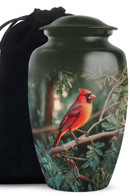 Bird Funeral Urn - Aluminium Cremation Urn For Male & Female