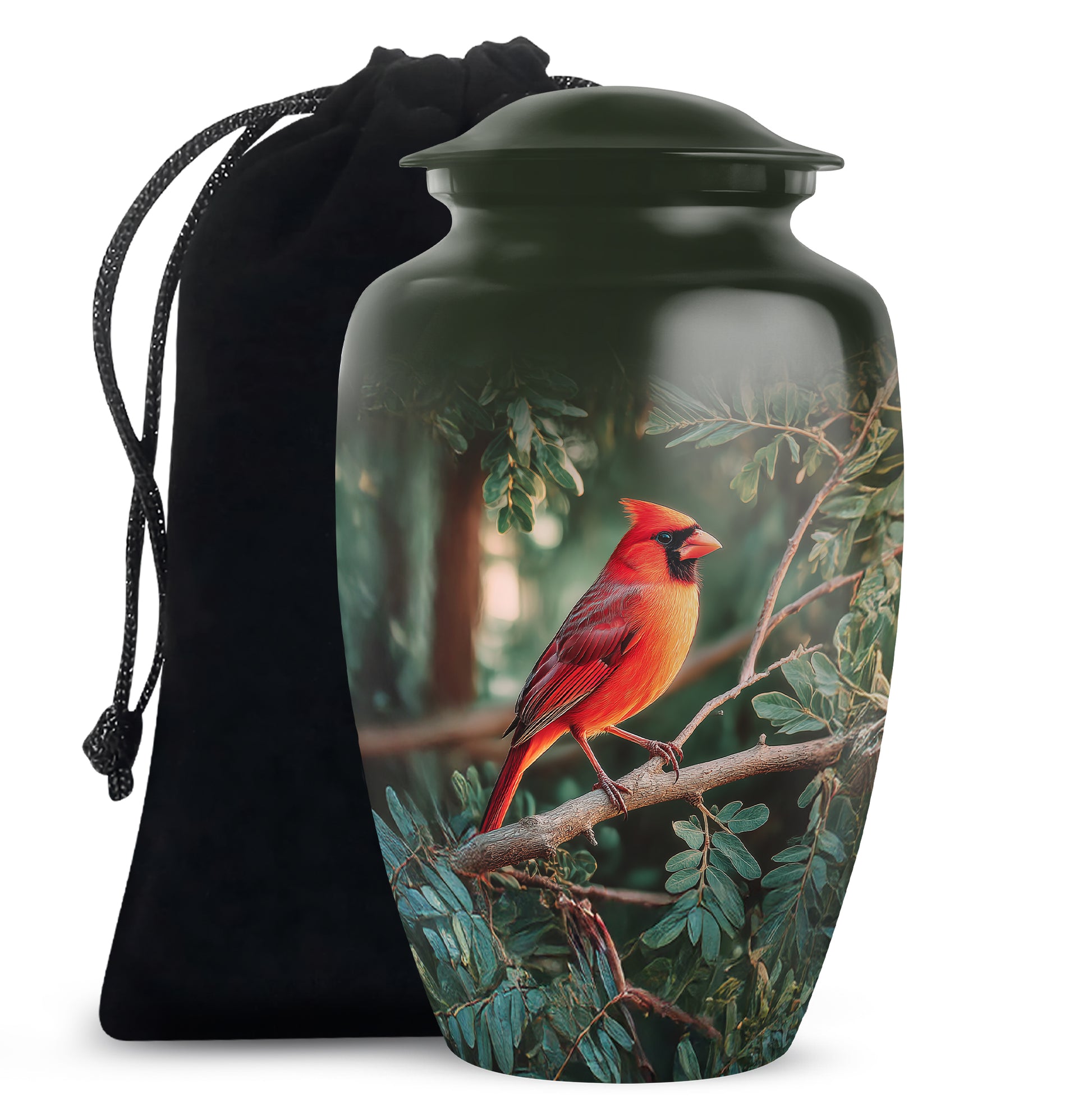 Bird Funeral Urn - Aluminium Cremation Urn For Male & Female