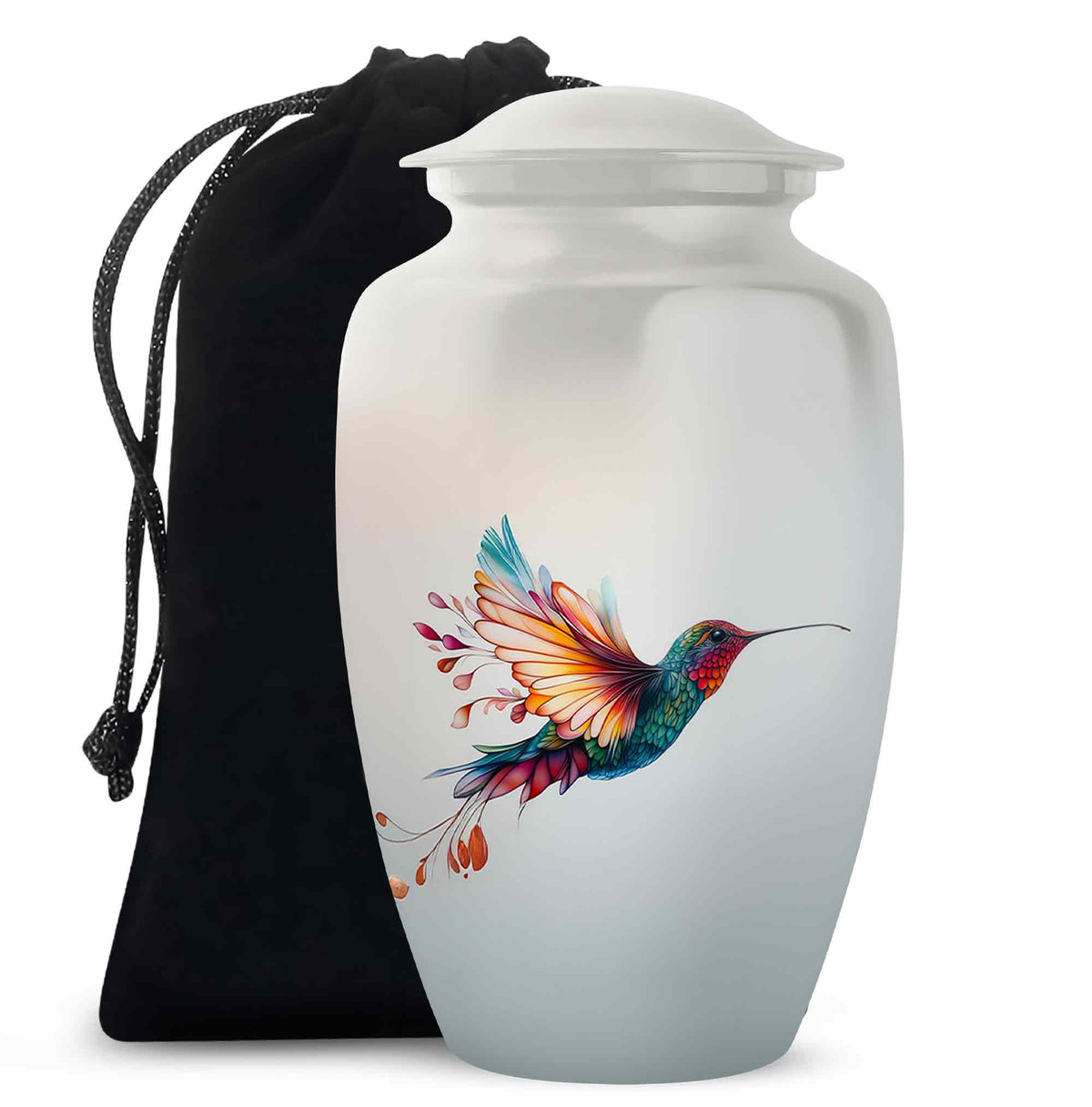Colorful Hummingbird Cremation Urn -Artistic Memorial Urn For Loved Ones
