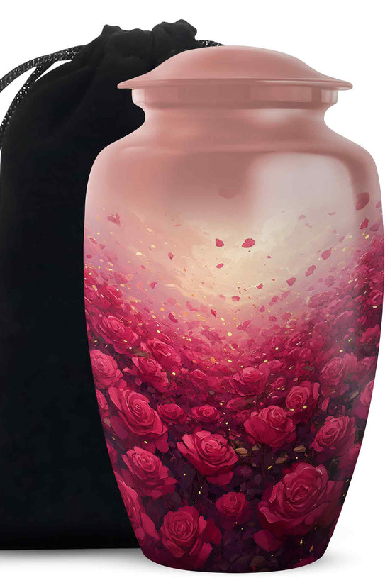 Rose Field Tribute Urn – Stylish Funeral Urn For Human Ashes