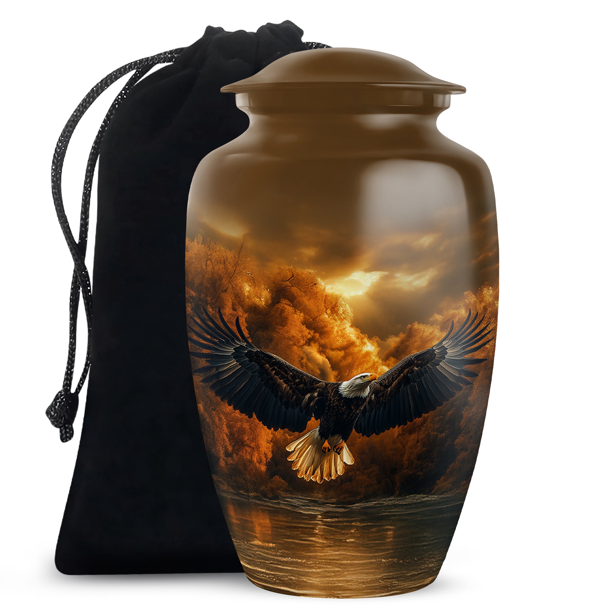 Fierce Eagle Memorial Urn for Ashes - Cremation Urn For Men