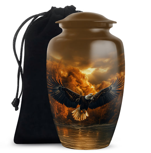 Fierce Eagle Memorial Urn for Ashes - Cremation Urn For Men
