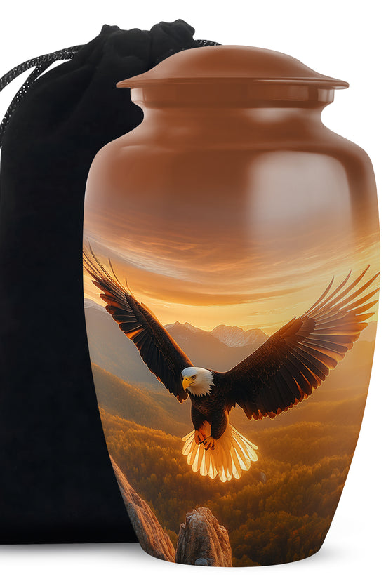 Flying Eagle Memorial Ashes Urn for Cremation - Urn For Ground Burial