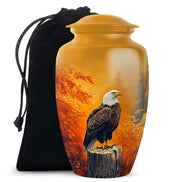Orange Cremation Urn For Ashes - Bald Funeral Urn For Sale