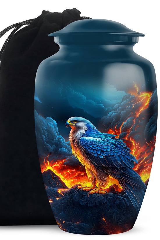 Volcano Mountain Funeral Urn - Engle Cremation Urn For Dad