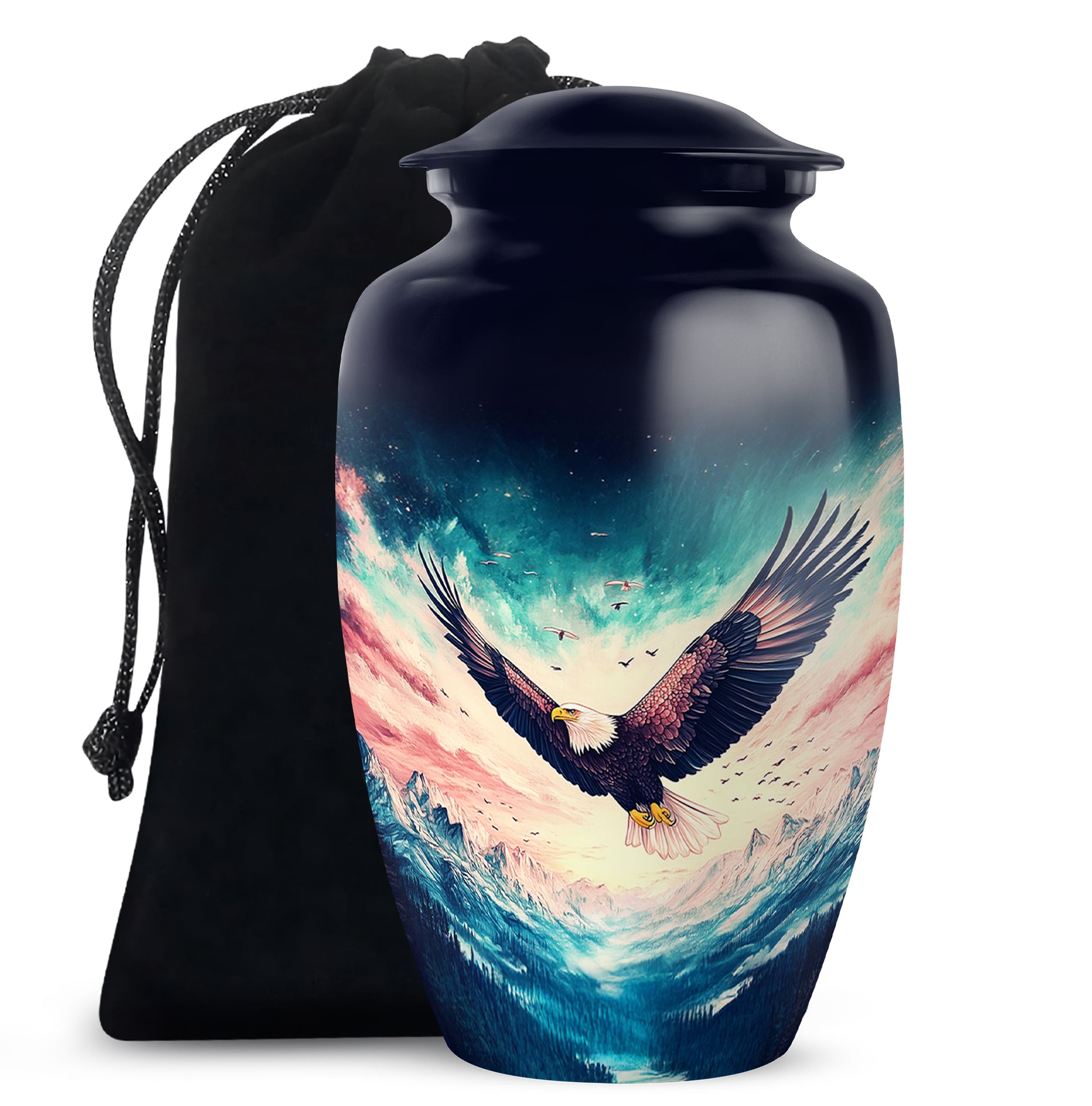 Wildlife Eagle Funeral Urn - Artistic Memorial Urn For Male & Female