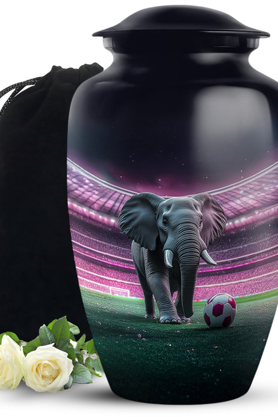 Elephant in Stadium Creamation Urn – Football Memorial Urn For Adult Ashes