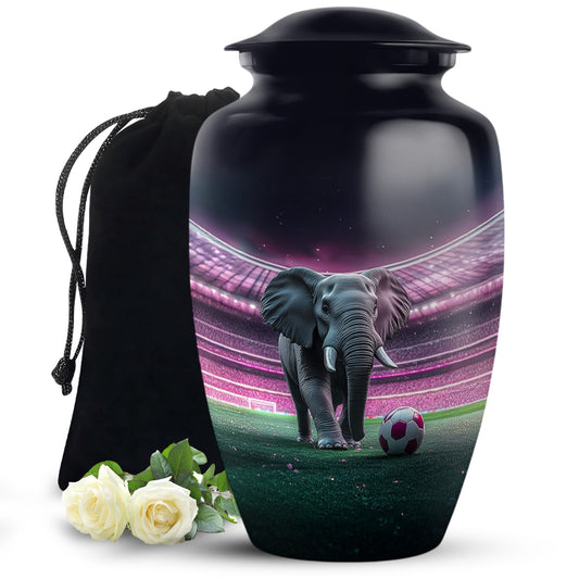 Elephant in Stadium Creamation Urn – Football Memorial Urn For Adult Ashes