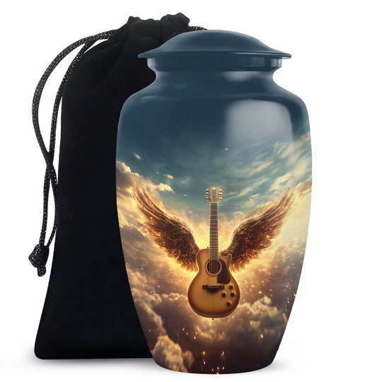 Beautiful Guitar Cremation Urn - A Peaceful Tribute Urn For Music Lovers