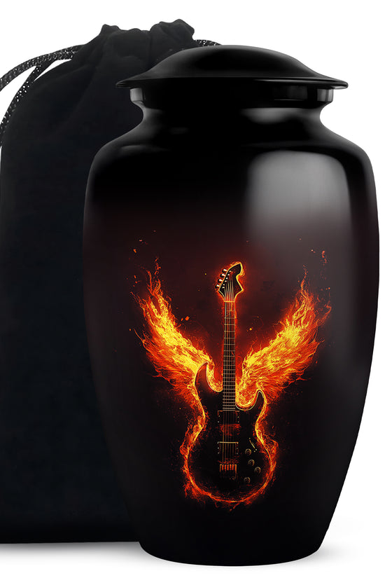 Firewings Guitar Urn - Unique Tribute Cremation Urns For Human Ashes