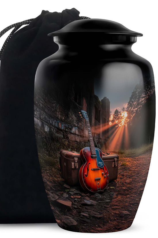 Guitar Memorial Urn - Musical Theme Cremation Urn For Adult Ashes
