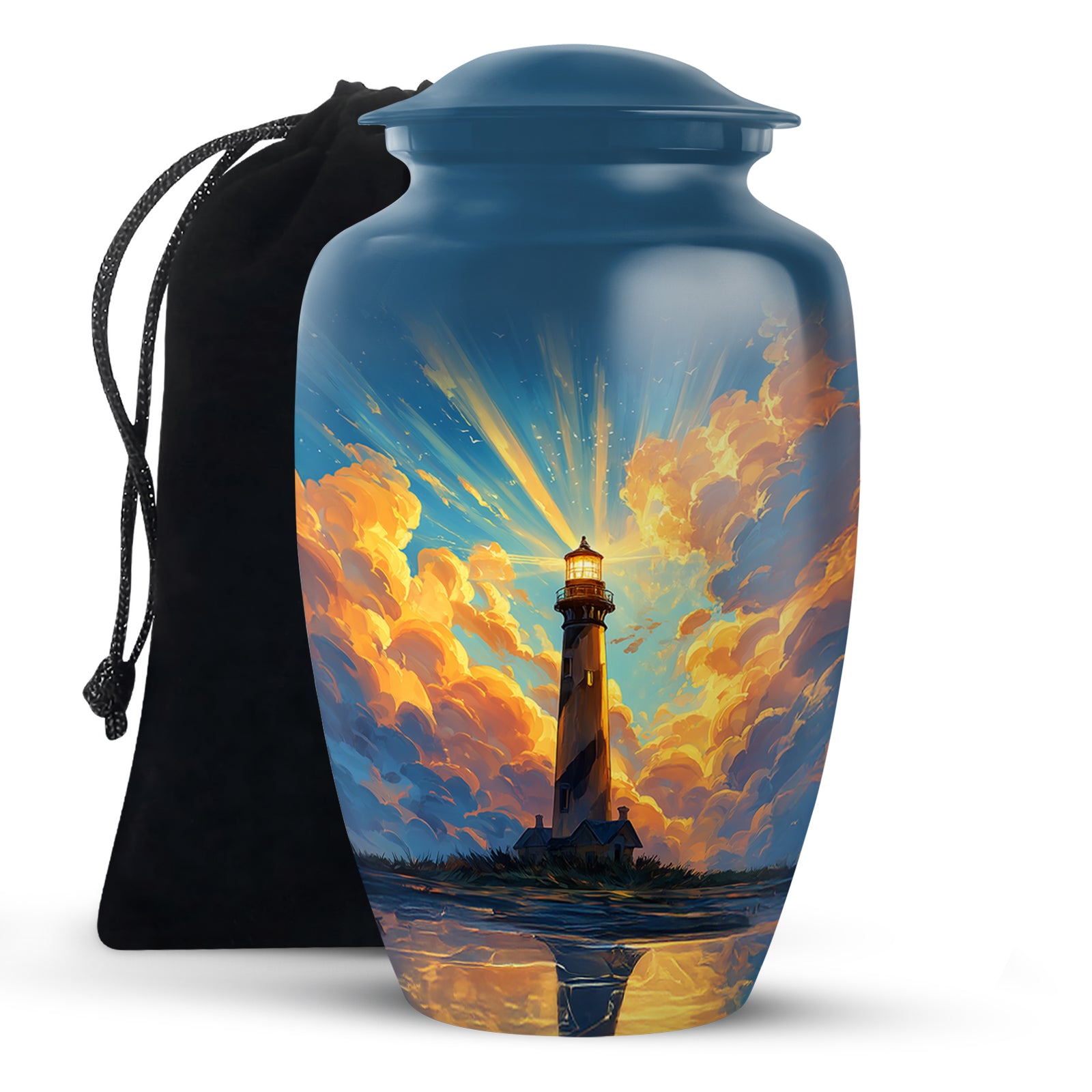 Divine Sky Lighthouse Urn - Premium Cremation Urn For Adult Male & Female
