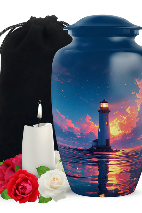 Decorative Ocean Lighthouse Urns - Divine Memorial Urn For Adults