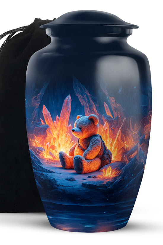 Teddy Bear Memorial Urn - Child Keepsake Cremation Urn Adult For Ashes