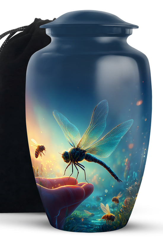 Dragonfly Funeral Urn - Bees Cremation Urn For Adult Ashes