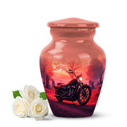 Inspiring Red Bike Testament Urn for Human Ashes - 10-inch, 200 cu in - Karyliz