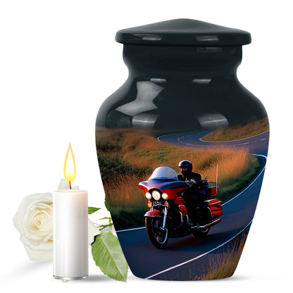 Blue Bike Cremation Urns - Opulent Dedication 10-inch, 200 cu in - Karyliz