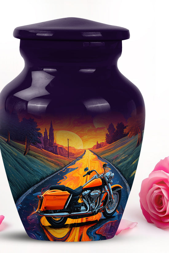 Sublime Bike Cremation Urns for Human Ashes - Purple 10-inch - Karyliz