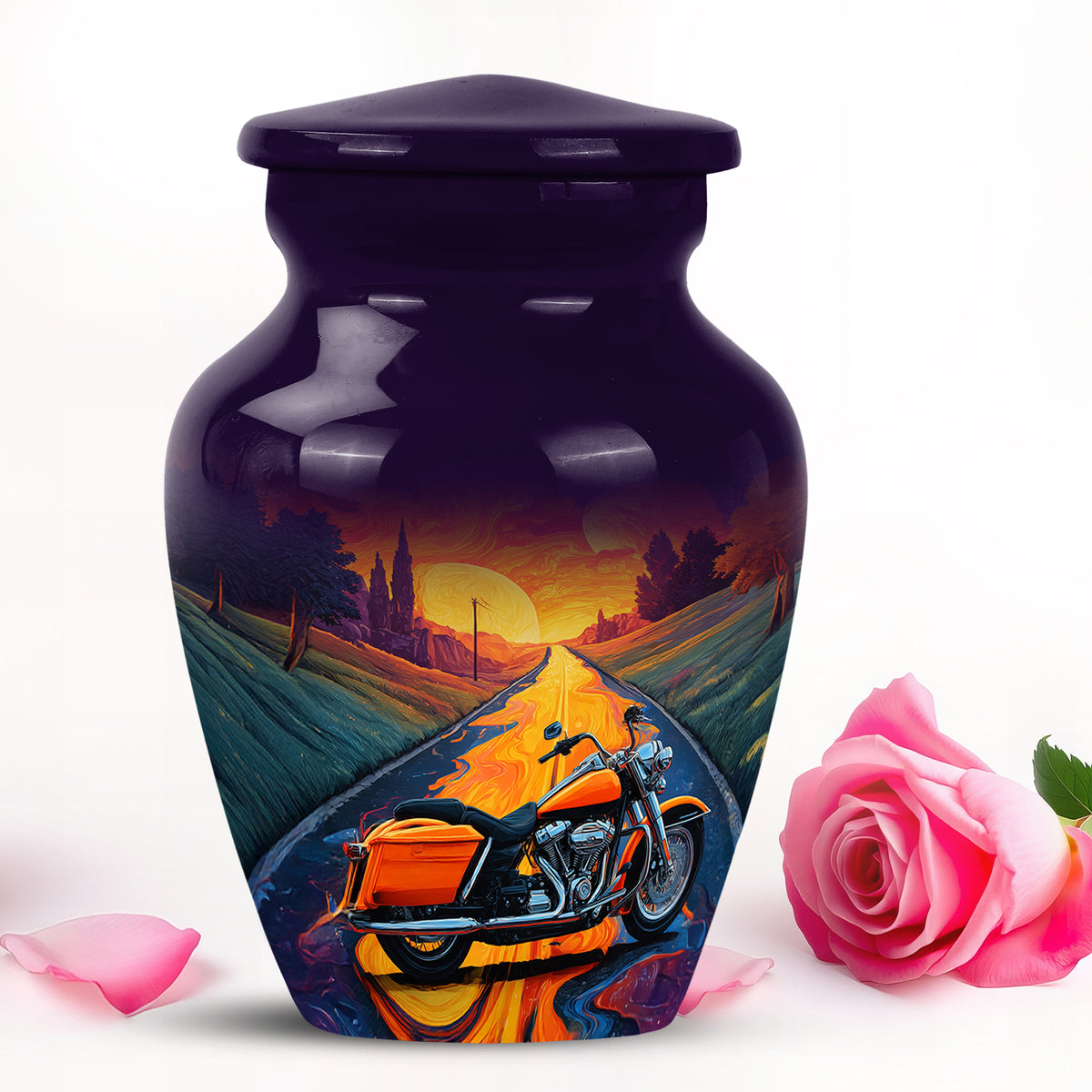 Sublime Bike Cremation Urns for Human Ashes - Purple 10-inch - Karyliz