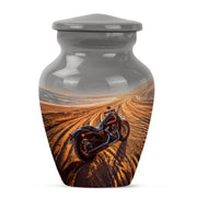 Distinguished Gray Bike Cremation Urn for Ashes - 10-inch, 200 cu in - Karyliz