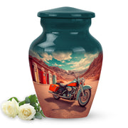 Harmonious Bike Cremation Urns for Human Ashes - Teal 10-inch - Karyliz