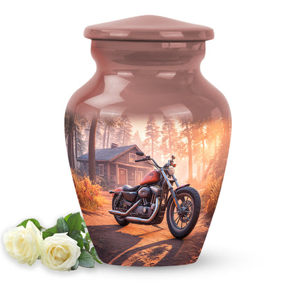 Regal Bike Memorial Cremation Urns - Red 10-inch, 200 cu in - Karyliz