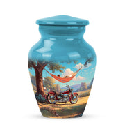 Personalized Refined Bike Cremation Urns - Teal 10-inch, 200 cu in - Karyliz