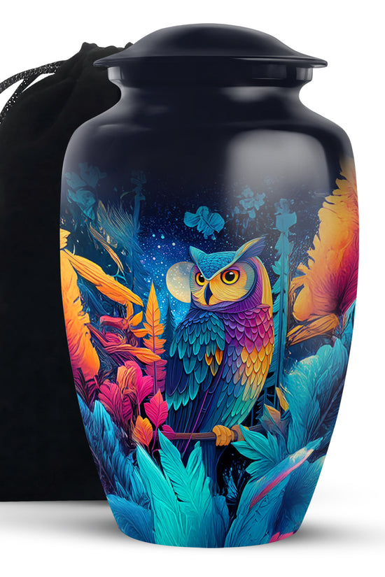 Artistic Night Owl Urn - Cremation Urn For Human Ashes