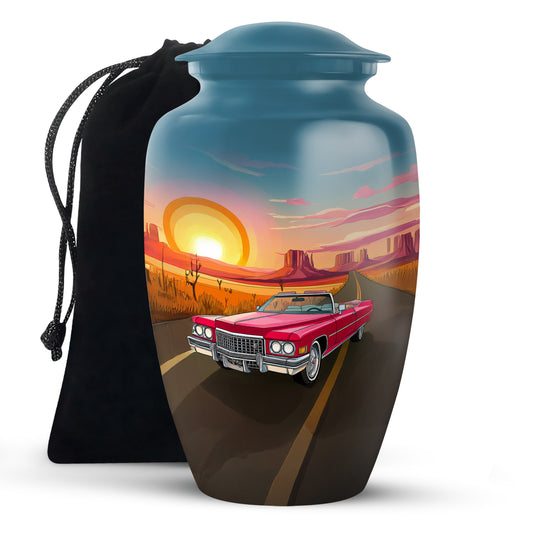 Vintage Car Urn for Ashes - Premium Funeral Urn For Dad