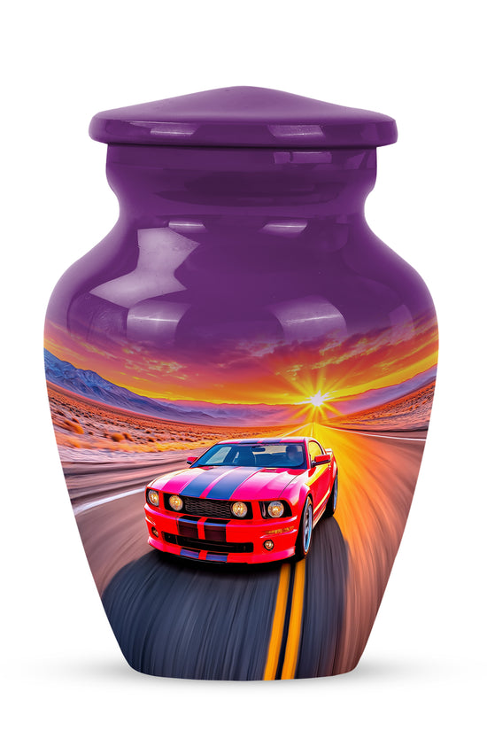 Pink Serene Car Memorial Urn for Ashes - 10-inch, 200 cu in - Karyliz