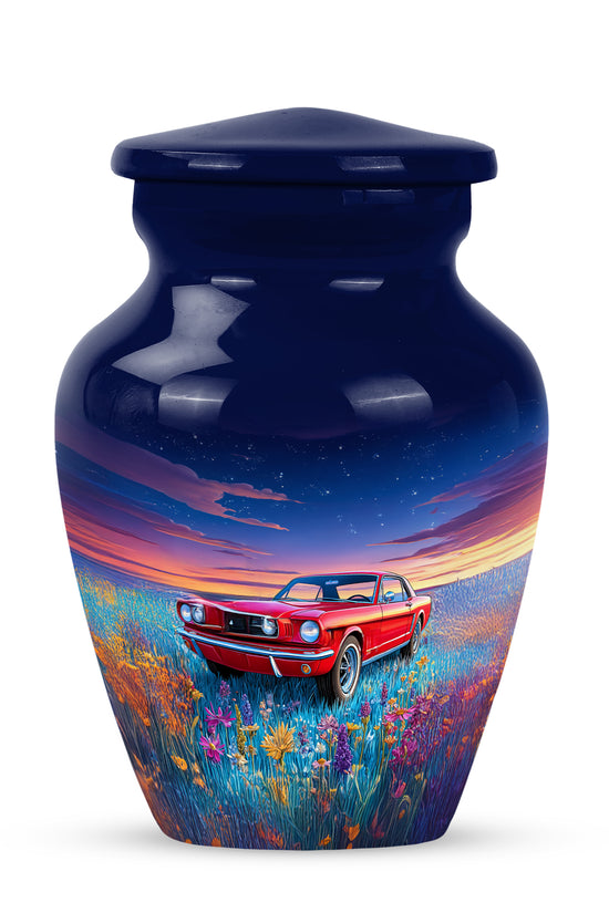 Remarkable Car Memorial Cremation Urns - Blue 10-inch, 200 cu in - Karyliz