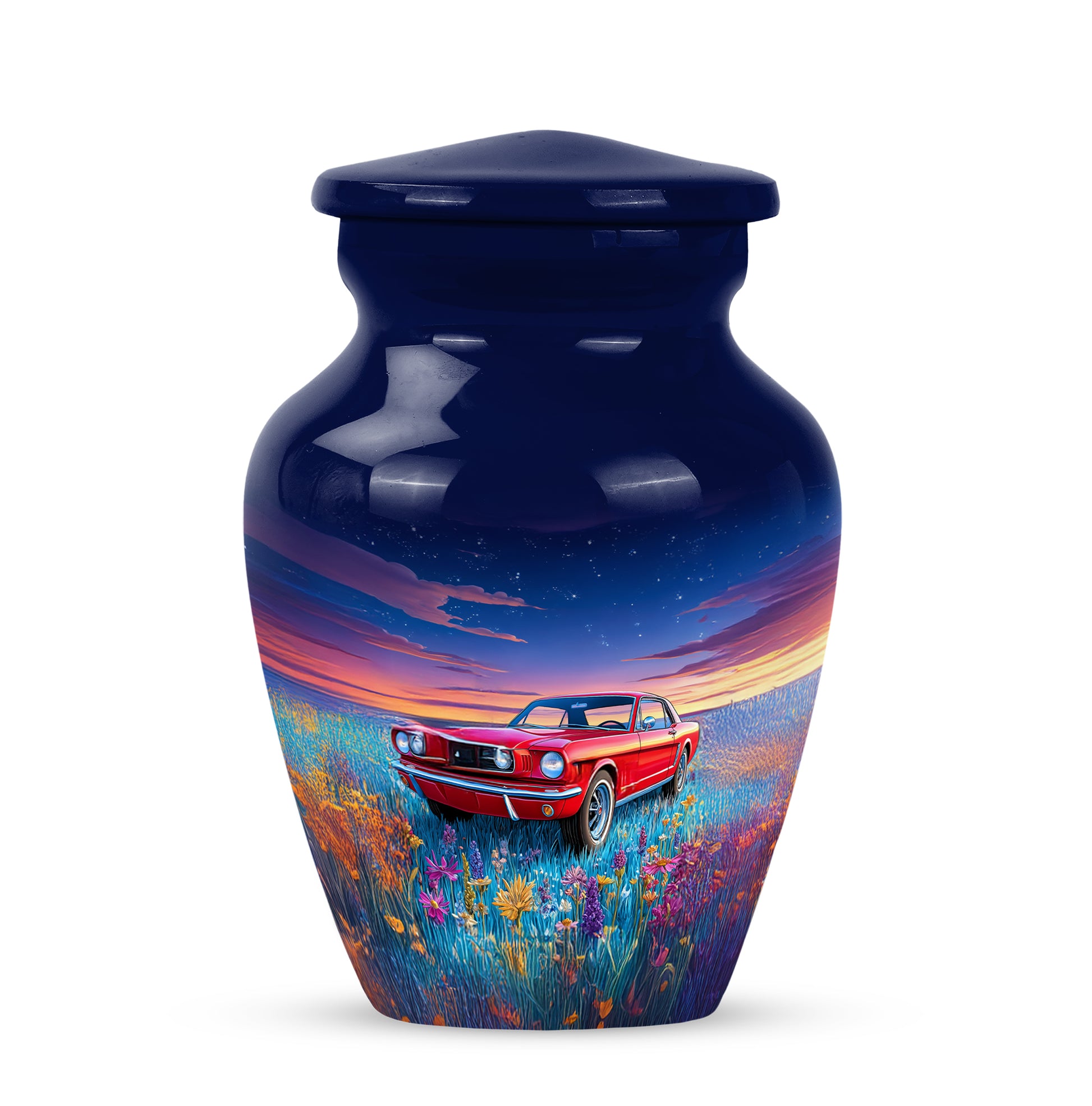 Remarkable Car Memorial Cremation Urns - Blue 10-inch, 200 cu in - Karyliz