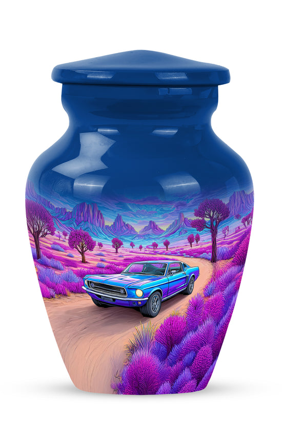 Personalized Car Cremation Urns - Eminent Blue 10-inch, 200 cu in - Karyliz