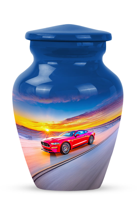 Ethereal Car Memorial Cremation Urns - Blue 10-inch, 200 cu in - Karyliz