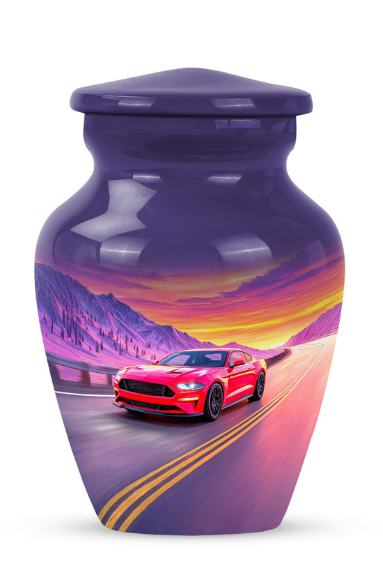 Blue Car Beacon Cremation Urns for Human Ashes - 10-inch, 200 cu in - Karyliz